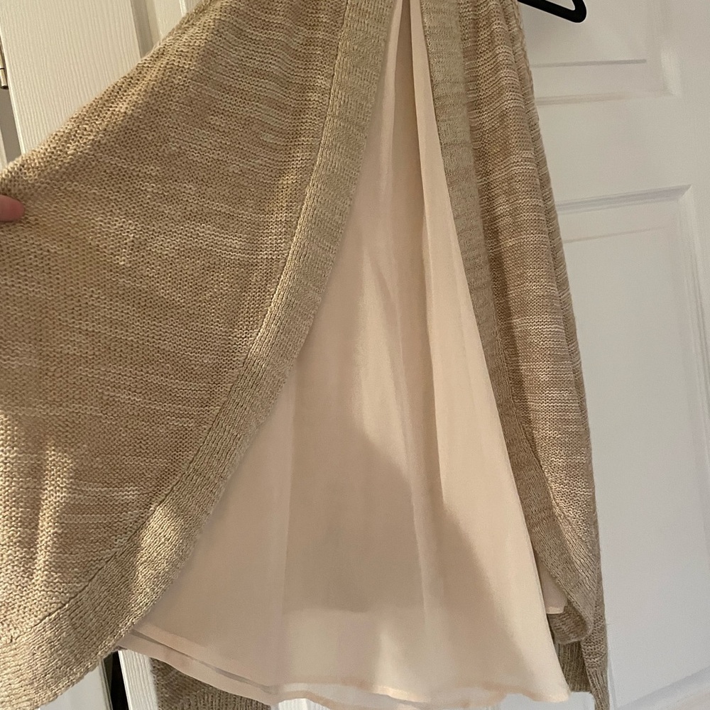 Cold Shoulder Split Back Sweater - image 5